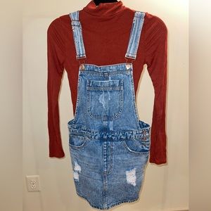 Forever 21 Jean overall dress. Size medium